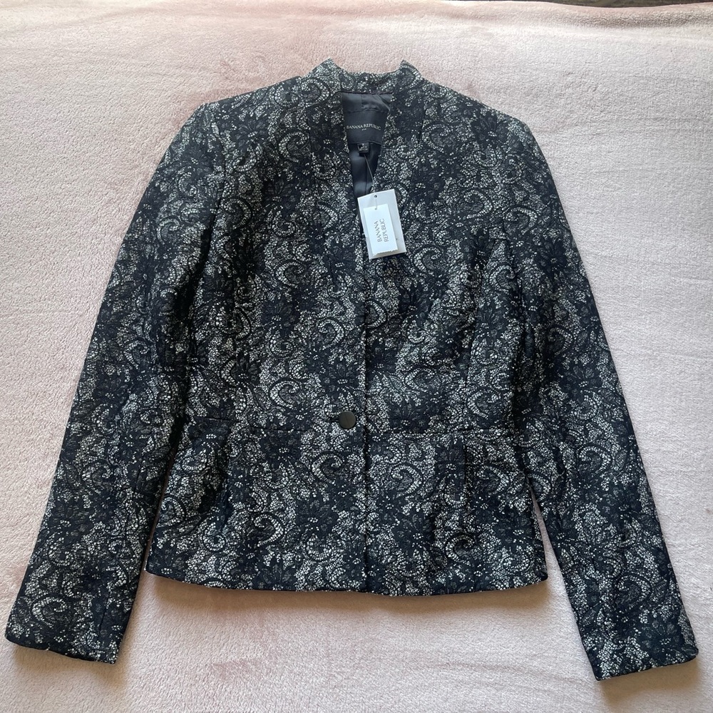 Banana Republic Lace Medium Length Blazer